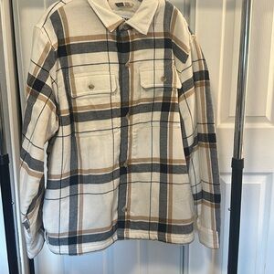 Sherpa old navy flannel jacket